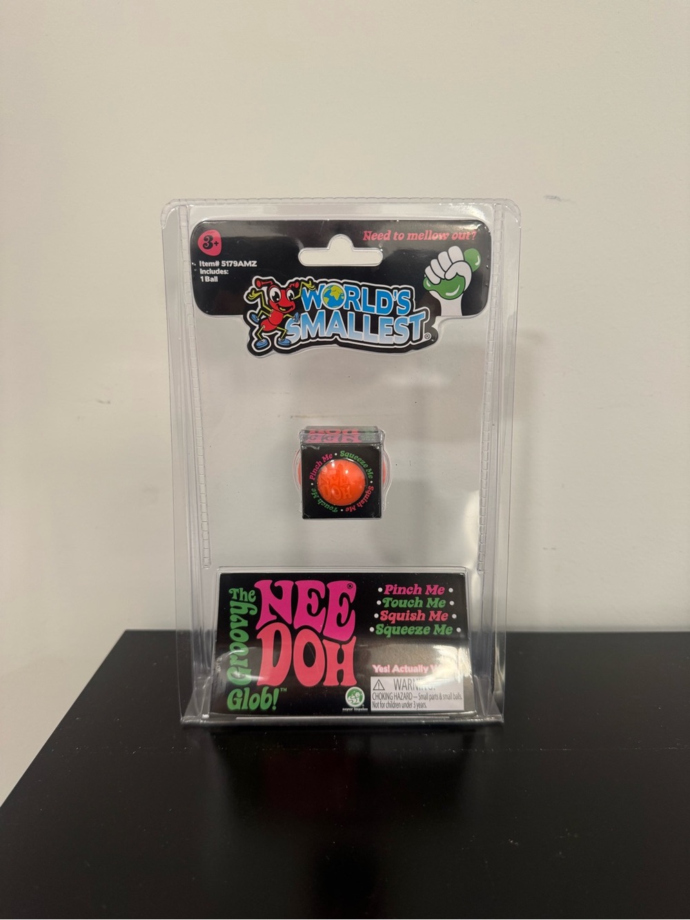 World’s Smallest Needoh - GWorld’s Smallest Needoh - Groovy Glob - Orange